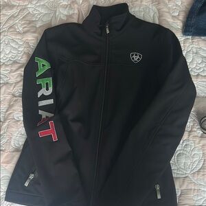 Ariat Black Jacket with Multicolor Logo
